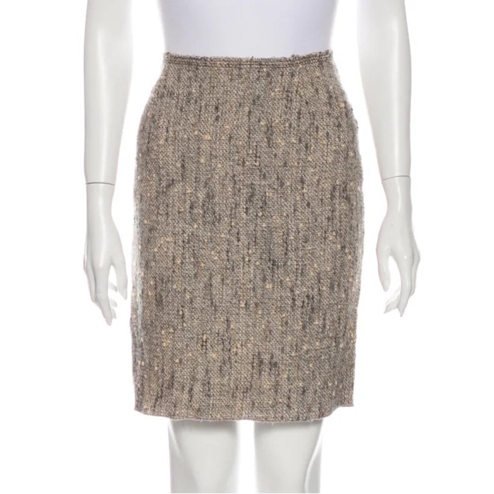 Authentic Vintage Prada Tweed Pencil Skirt